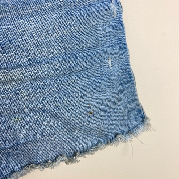 Levi’s 501 Premium BigE Rib Cage HighRise Button Fly Distressed Shorts s28 - Picture 3 of 10